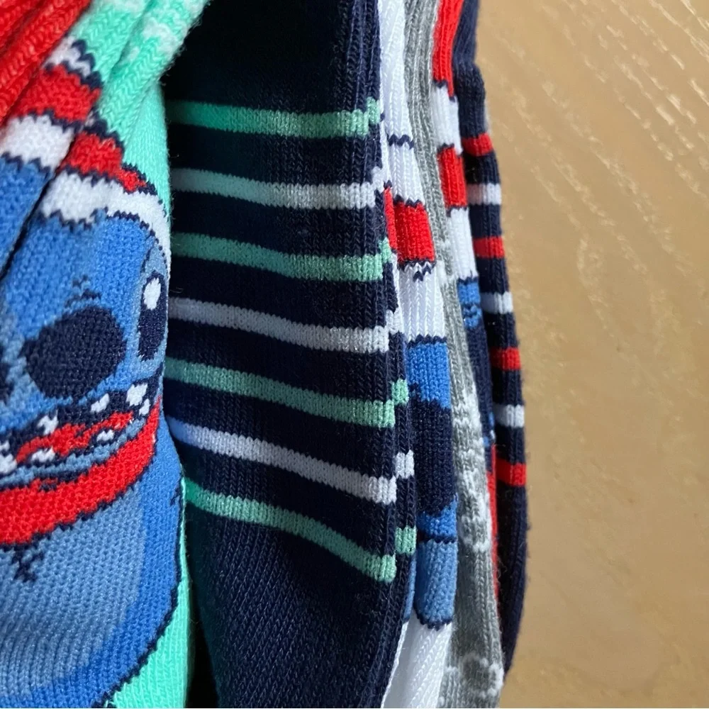 DISNEY Lilo and Stitch and Scrump Christmas Socks - 9 Pair Variety Pack NWT